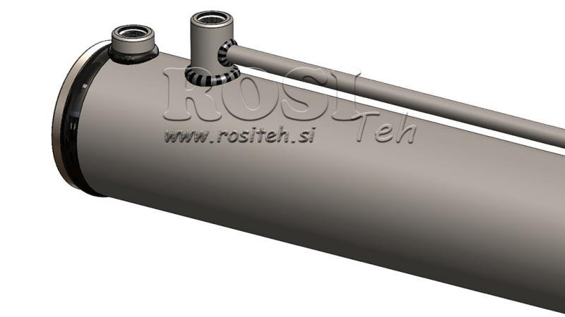 HYDRAULIC CYLINDER FOR WOOD SPLITTER WITH MOUNTING PLATE 100/60-1050 - UPPER CONNECTION