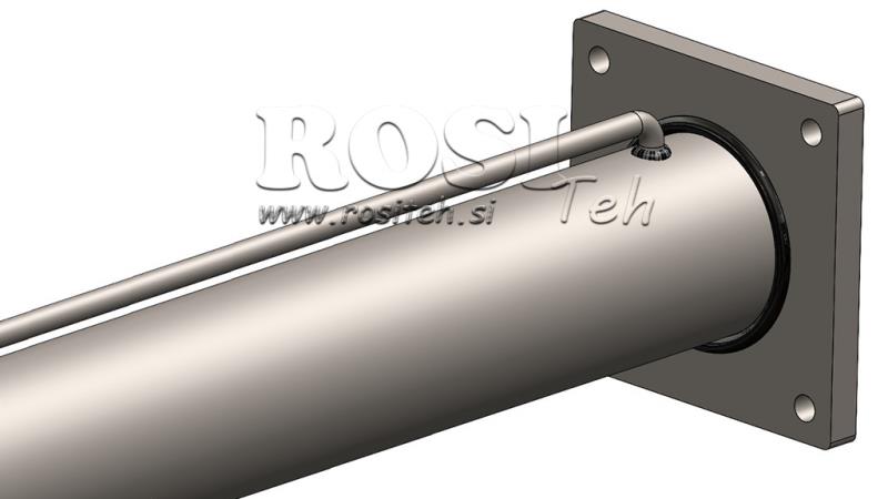 HYDRAULIC CYLINDER FOR WOOD SPLITTER WITH MOUNTING PLATE 100/60-1050 - UPPER CONNECTION