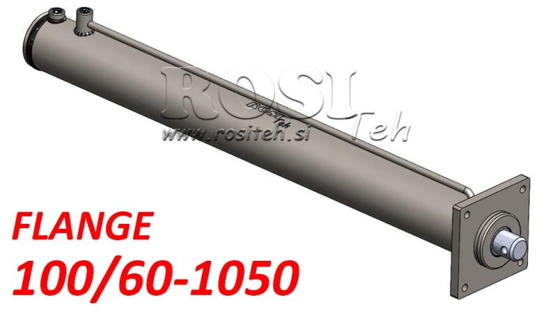 HYDRAULIC CYLINDER FOR WOOD SPLITTER WITH MOUNTING PLATE 100/60-1050 - UPPER CONNECTION