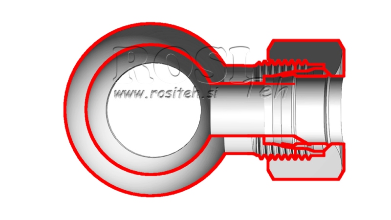 METAL HOSE BANJO 3/8