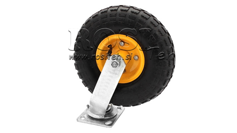 PNEUMATIC WHEEL 27/30CM SWIVEL BASE SC100