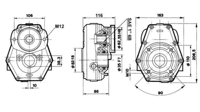 MULTIPLIKATOR 3:1 FOR HYDROMOTOR MP-MR