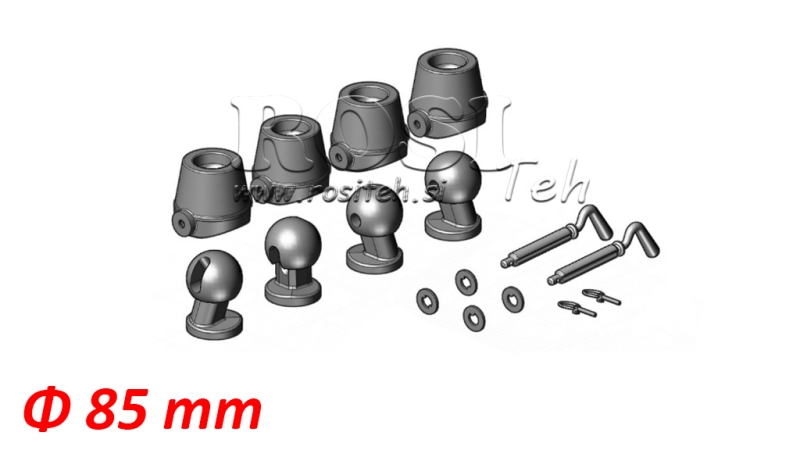 SET OF HOLDERS FOR TIPPER BODY FI85