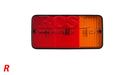 BAK REKTANGULÄR LAMPA 3 POSITIONER