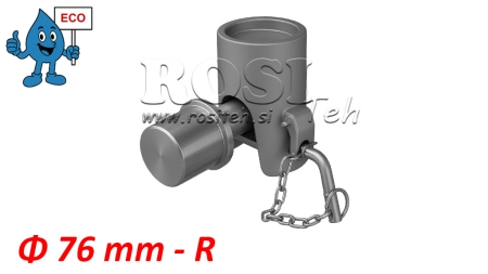 DUMP TRUCK BALL FOR TRAILER fi76 HØYRE eco