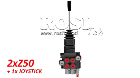 HYDRAULIC VALVE 2XP40 + JOYSTICK
