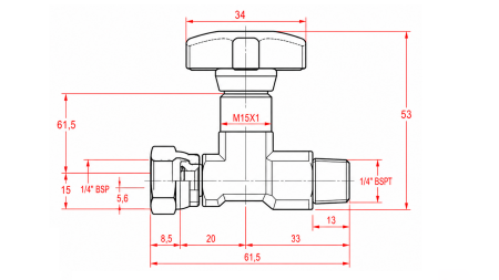 HYDRAULIC VALVE FOR MANOMETER