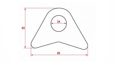 EURO HOOK FOR TRACTOR LINKAGE - FIXED