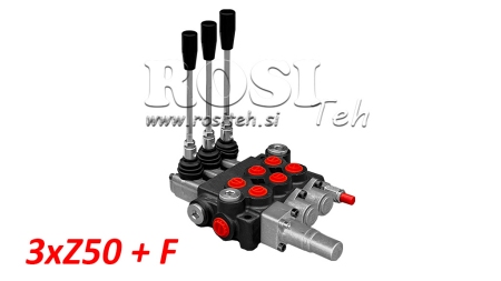 HIDRAVLIČNI VENTIL 3xZ50 + PLAVAJOČ