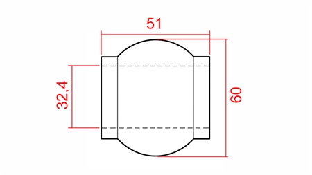 BALL FOR TOP LINK 60/32.4