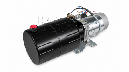 MINI HYDRAULIC POWER-PACK UNIT 24V DC - 2.2KW = 2.1CC - 8 LIT - SINGLE-PHASE ASSEMBLY (METAL)