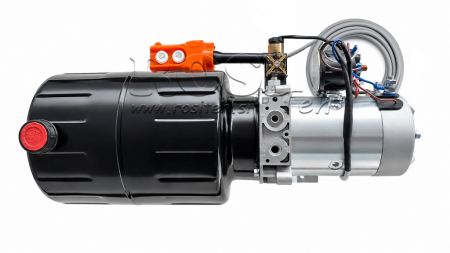 MINI UNITATE DE PUTERE HIDRAULICĂ 24V DC - 2.2kW = 2.1cc - 8 lit - asamblare monofazată (metal)