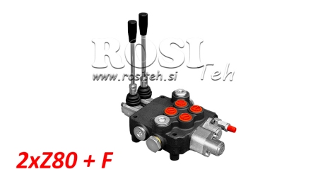 HIDRAVLIČNI VENTIL 2xZ80 + PLAVAJOČ