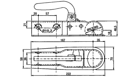 GUĽOVÝ ZÁVES PRE AUTO PRÍVES FI35