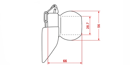 BALL FOR AUTOMATIC HOOK  CAT.2 - 28.4MM