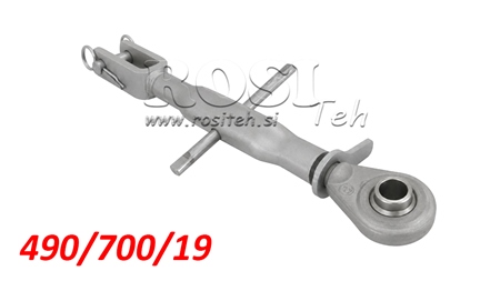 JUSTERBART STABILISERINGSSTAG MED GAFFEL OG KULE 490/700/19