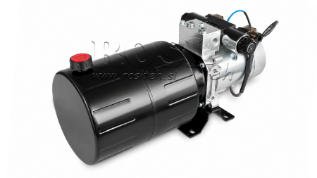 MINI HYDRAULISK POWER-PACK 24V DC - 2.2kW = 2.1cc - 8 lit - bidirektionel enhed (metal)