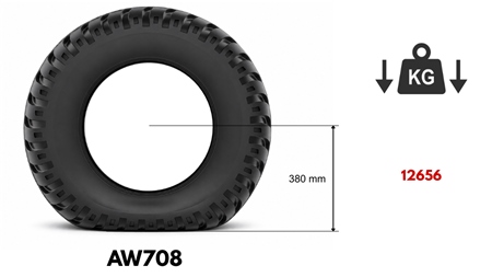 19,0/45-17 TYRE AW708 - 14 PR