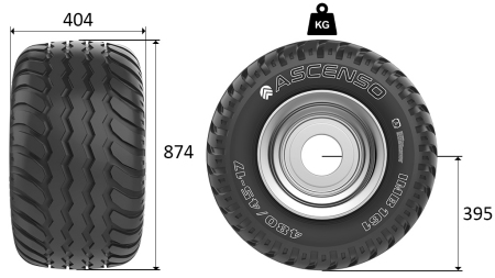 400/60-15,5 GUMI AW708 14pl ABRONCSAL 13,00X15,5