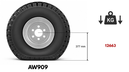 15.0/55-17 PNEVMATIKA AW909 14pl S PLATIŠČEM 13,00X17