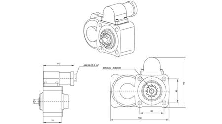 Dimensions HYDRAULIC PUMP DRIVE - ZF2