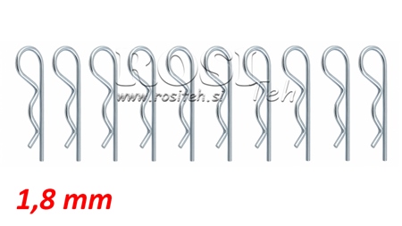 SAFETY CLIP SET SINGLE Φ 1.8 MM (10PCS)