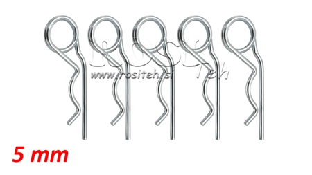 SET OF SAFETY CLIPS DOUBLE Φ 5 MM (5PCS)