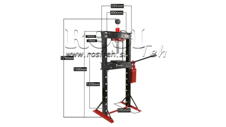 DARBNĪCAS HIDRAULISKĀ PRESA GULTŅIEM 20T - DIVĀS ĀTRUMS