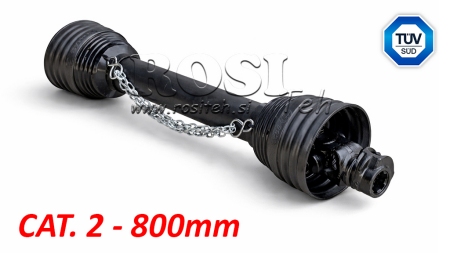 CE-SERTIFIOITU KARDANAKSELI PROFI LINE KAT.2 PITUUS 800mm