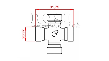 KORS F-26,97X81,75 FOR ECO KARDANAXEL 910mm 30-75HP OCH 890mm 30-75HP