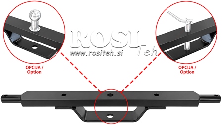 TRACTOR HYDRAULIC CROSSBAR CAT.2 WITH MOUNT (L-750MM)