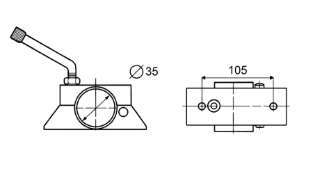 STØTTEBEN KLEMME 75KG BILHENGER