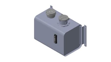 METALLRESERVOAR TOPP 40 Lit 320x290x475mm