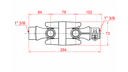DOUBLE CARDAN JOINT CAT.2 (264 mm)
