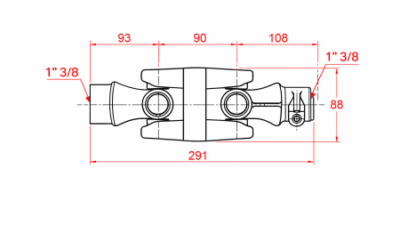 KETTŐS KARDÁNCSUKLÓ KAT.4 (291 mm)