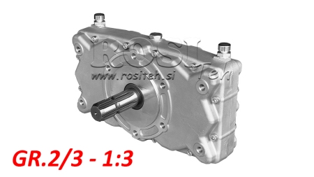 DOUBLE GEARBOX GR.2/3 -1:3 MALE