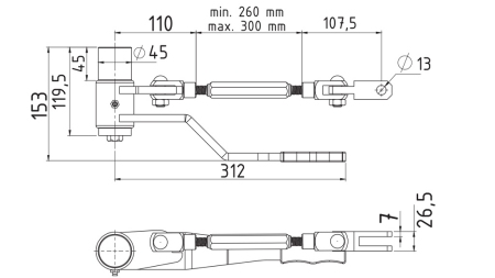 BAKRE SIDELÅSEHÅNDTAK