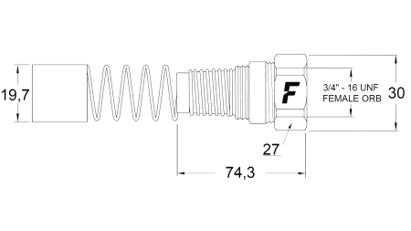 WEIBLICHE SCHNELLKUPPLUNG FÜR MULTI-FASTER 3/8 FESTER TEIL