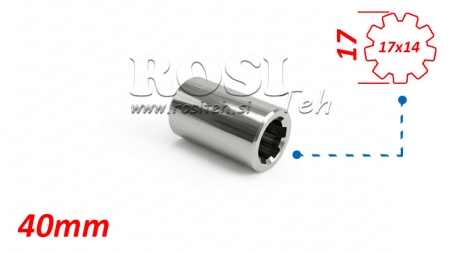 PTO ADAPTER BUSH 17x14 (9 SPLINES) (40 mm)