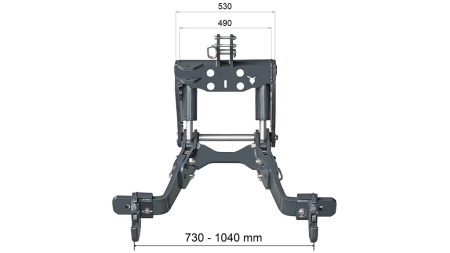 UNIVERSAL KIT FRONT HYDRAULICS FLEX 2KAT FOR TRACTOR 1500KG