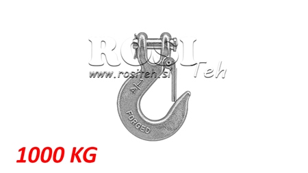 HOOK WITH SAFETY LATCH - 1000 KG