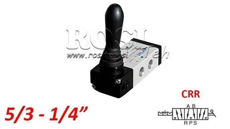 PNEUMATISK MANUELL VENTIL 5/3 1/4 PRT-0853-CRR MANUELL RETUR