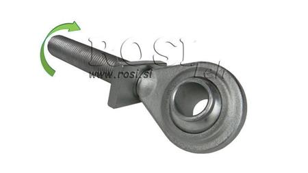 threaded hook for pulling device standard category 1 m27x3 right thread