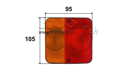 REAR LEFT SQUARE LIGHT 2 POSITION