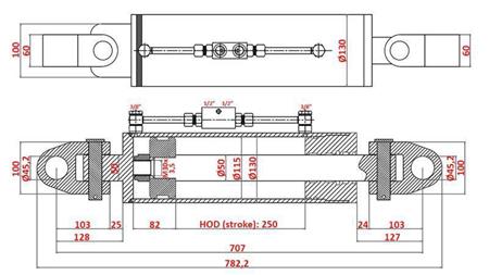HYDRAULIC PULLER SPECIAL - 4TH CLASS 115/50-250 (180-380HP)(45.2mm)