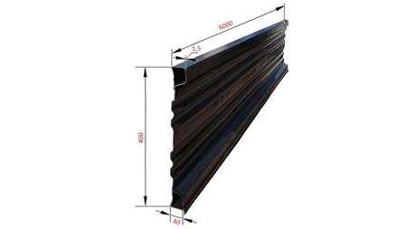 SIDE PANEL FOR TIPPER TRAILER 6 MET. - HEIGHT 400 mm