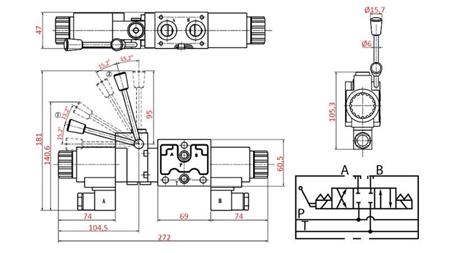 HYDRAULIC MANUAL AND ELECTROMAGNETIC VALVE YEAT-ASSEMBLY 12V N1