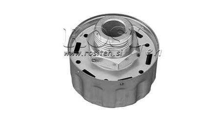 METALL PÅFØRINGSDEKSEL MED VENTIL 1/2''