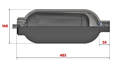 HYDRAULIC ACCUMULATOR 6 LIT - BSP 1