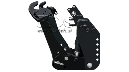 UNIVERSAL KIT FRONT HYDRAULICS 2KAT FOR TRACTOR 1500KG BLACK (RAL 9005)
